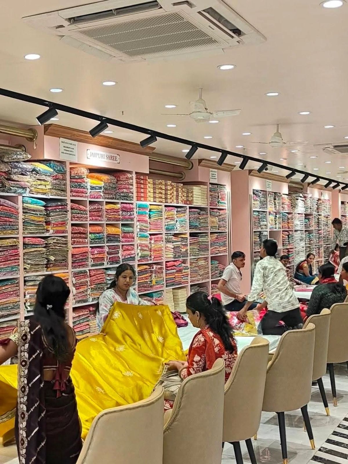 Colourful saree collection at RM Shopping Centre