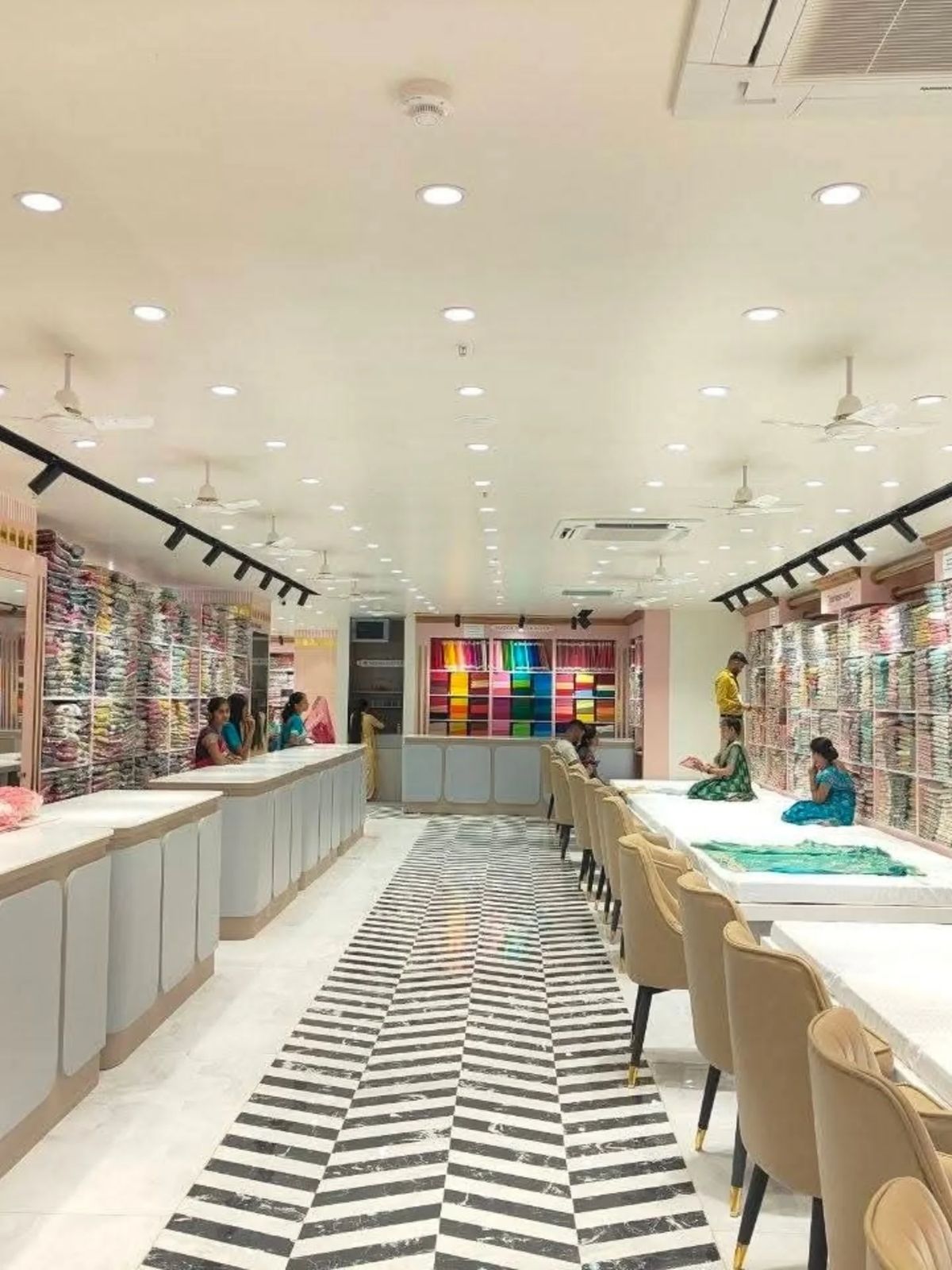 Saree hall with comfortable seating